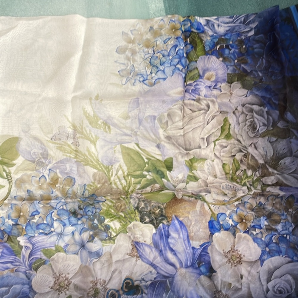 Authentic Gucci Floral Silk Scarf - Picture 9 of 11